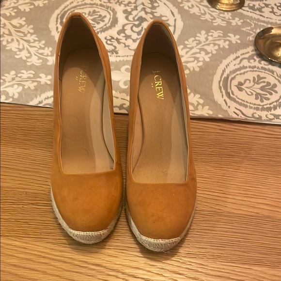 J. Crew Shoes - J. Crew Women's Tan Suede Espadrille Pumps